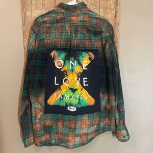 Up-Cycled One Love Jamaica Graphic